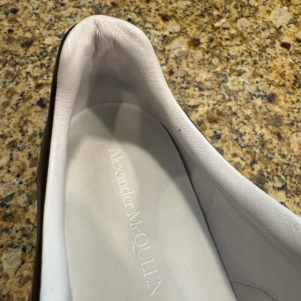 Alexander McQueen Oversized Sneakers White Leather Studs Size 45 US 12 - Picture 12 of 14